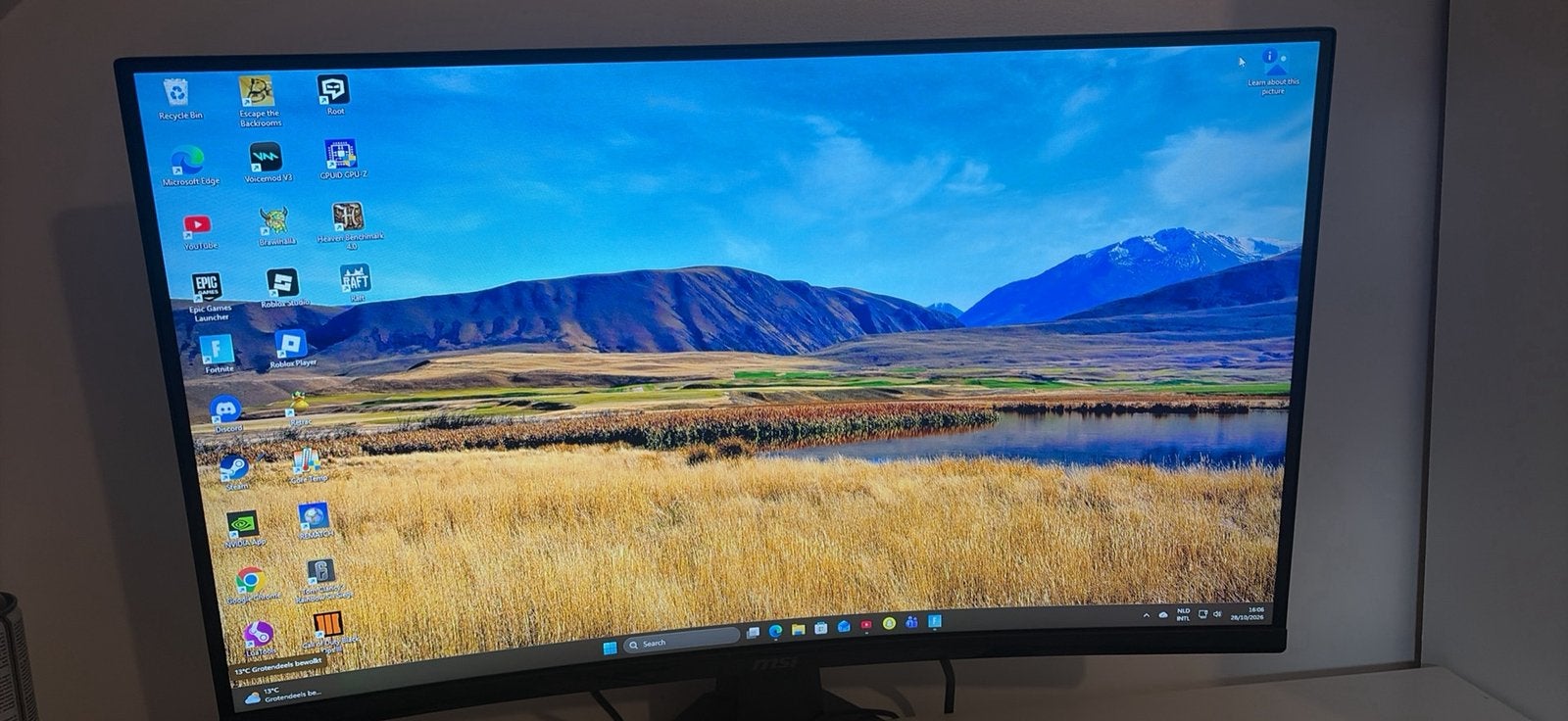 Msi Curved Monitor 180hz, Ophalen, Zo goed als nieuw