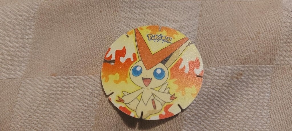 balles Flippo Pokemon Chiki Rares Victini, Collections, Flippos, Enlèvement ou Envoi