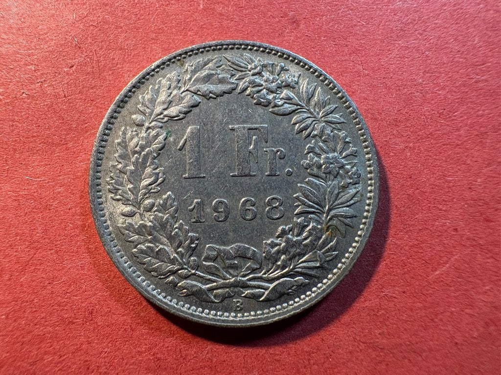 Suisse - 1 Franc 1968B (#286#), Enlèvement ou Envoi, Autres pays, Monnaie en vrac