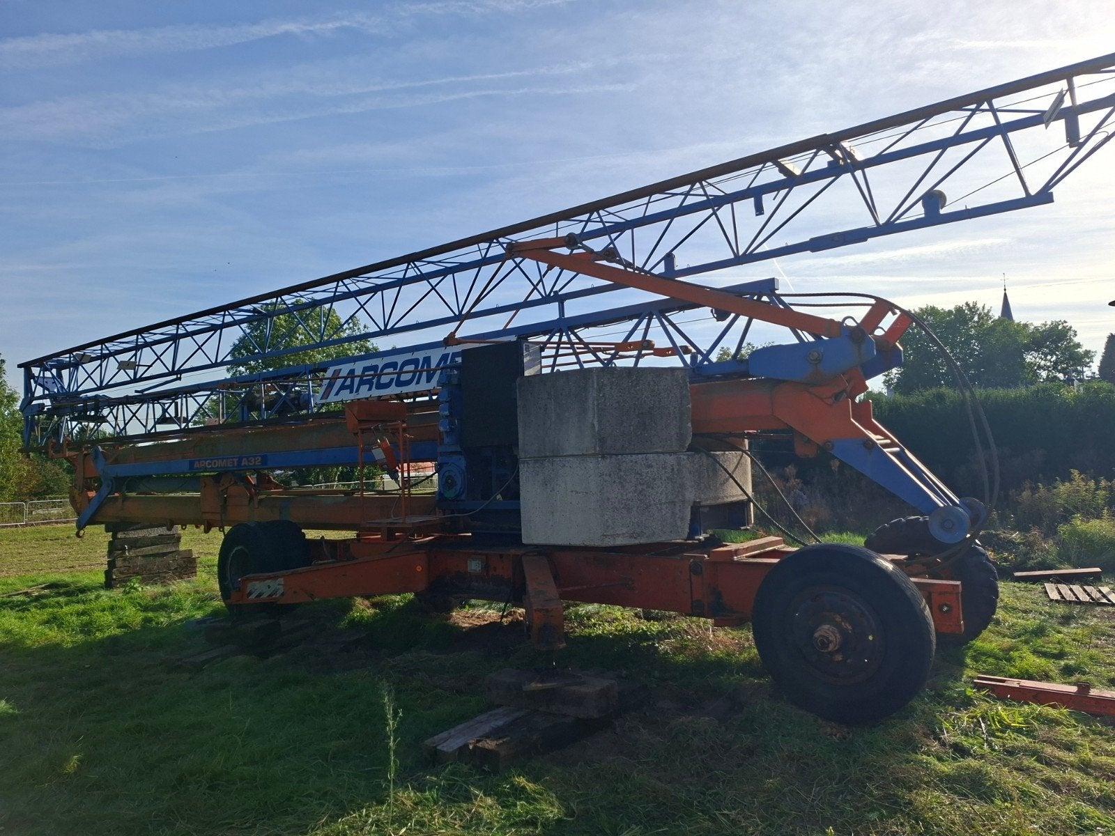 arcomet A32 bouwkraan, Ophalen, Kraan