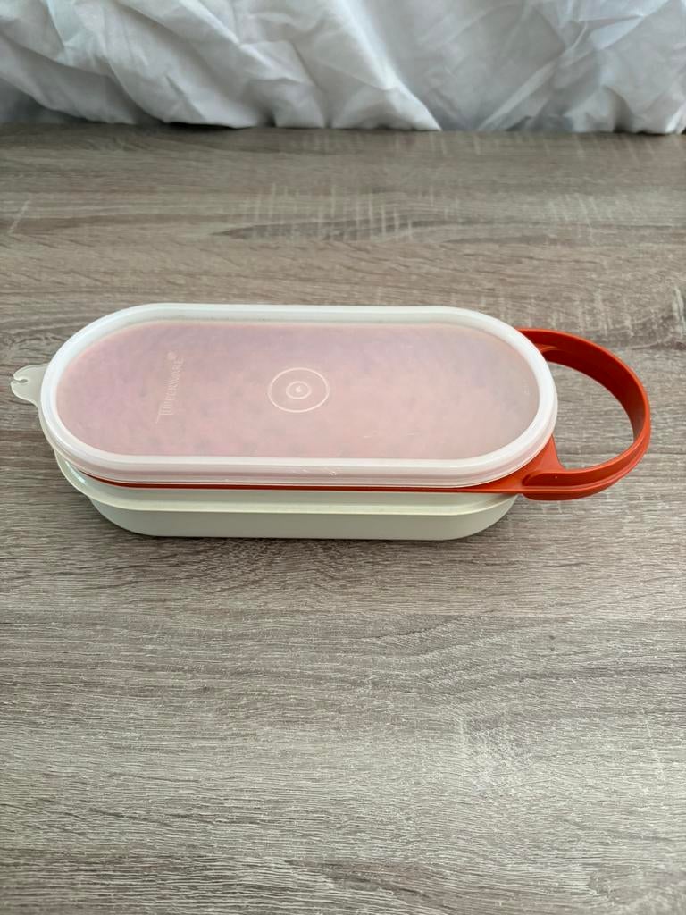 Raspaardje Tupperware, Ophalen, Gebruikt