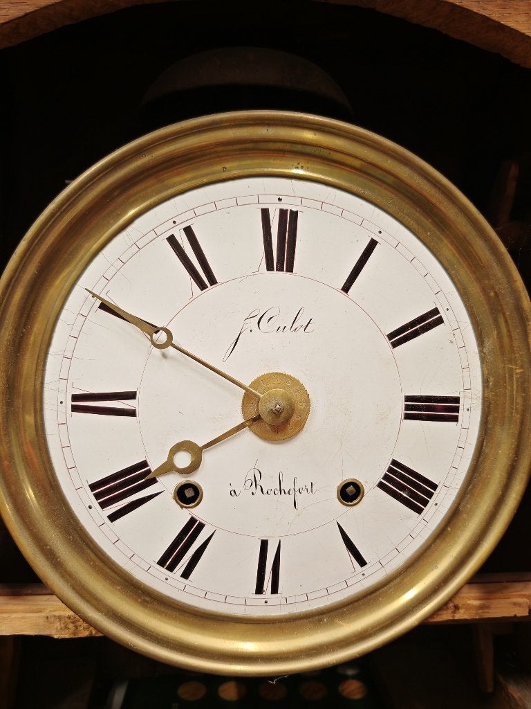 A DONNER - Horloge de parquet signée "J.Culot à Rochefort", Enlèvement