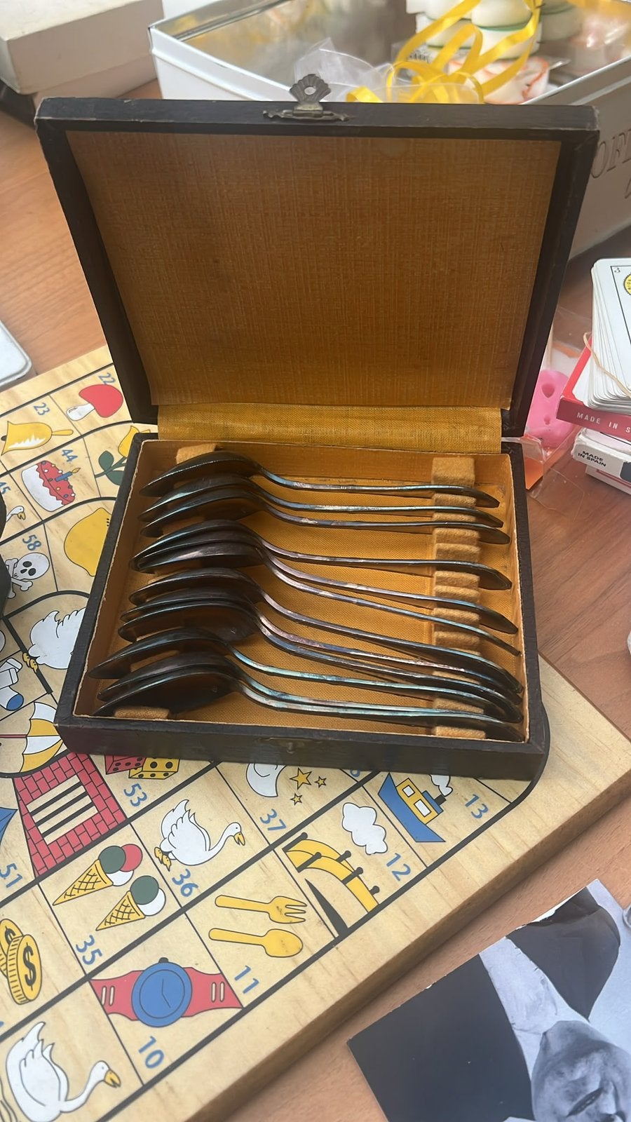 Cofret christokle modele rubans, Maison & Meubles, Cuisine | Couverts, Enlèvement, Comme neuf