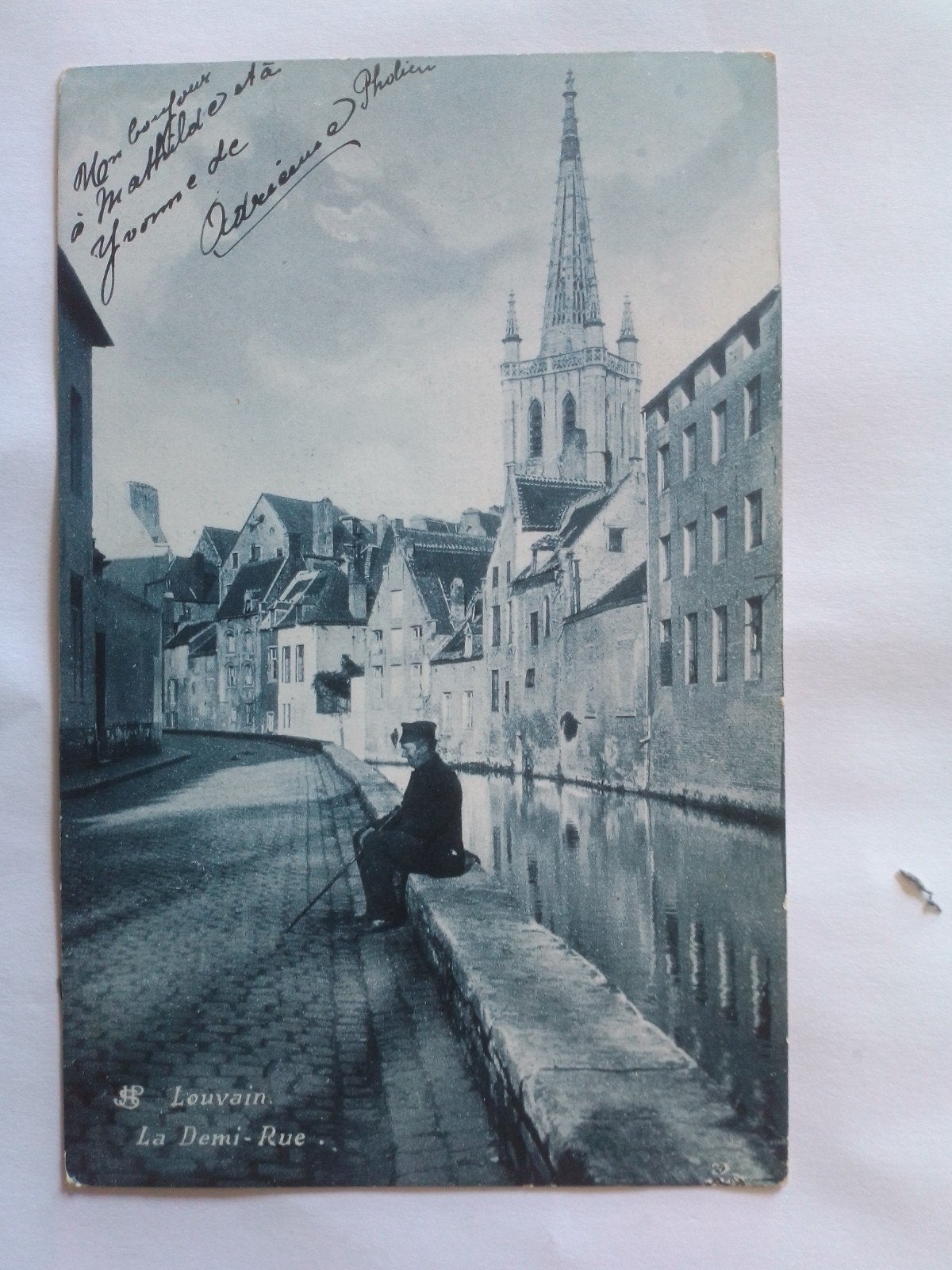 LEUVEN 1905 LOUVAIN LA DEMI-RUE, Verzamelen, Ophalen of Verzenden, Voor 1920, Gelopen, Vlaams-Brabant