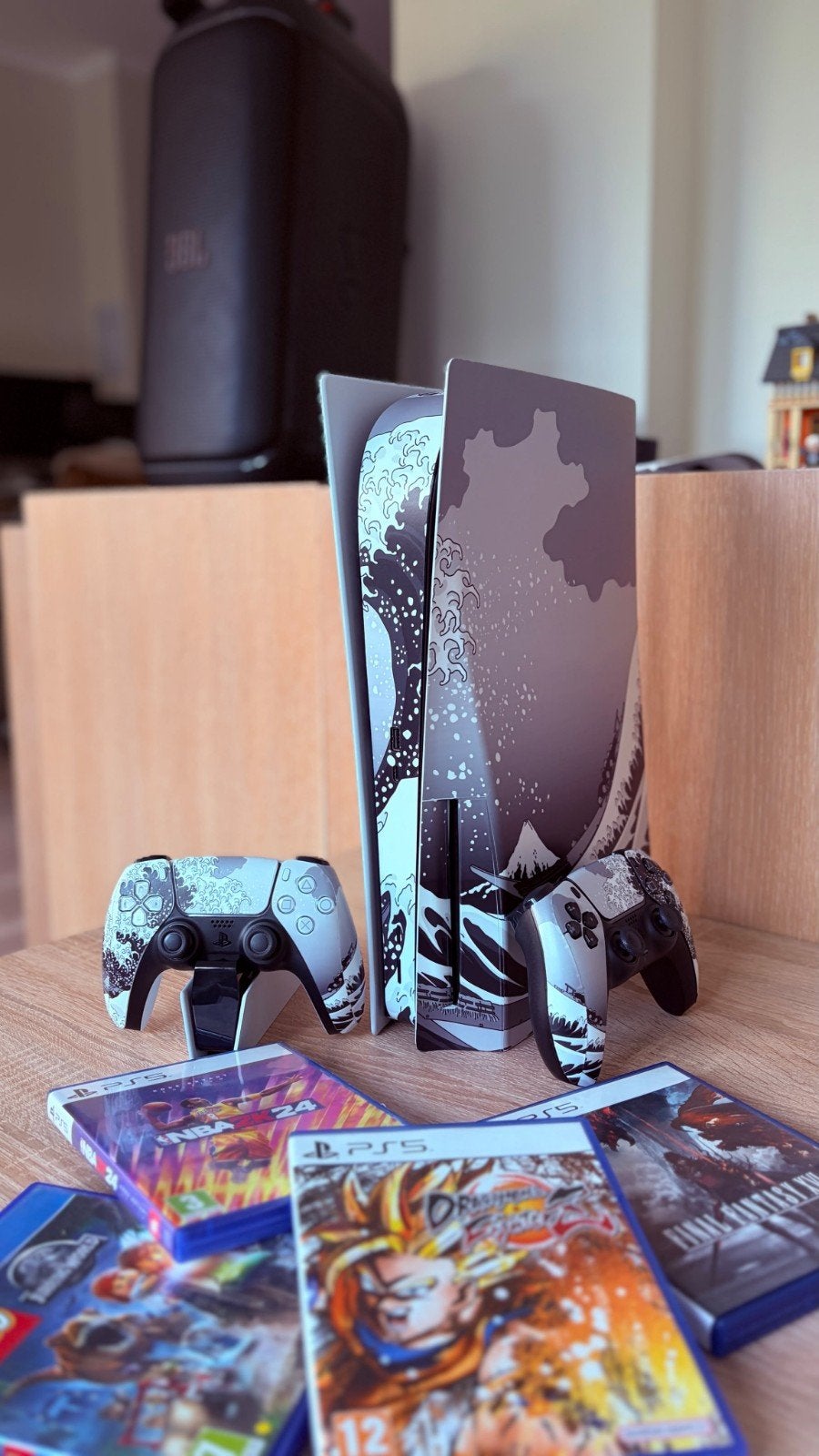 PS5 PlayStation 5 custom + accessoires, Consoles de jeu & Jeux vidéo, Enlèvement, Comme neuf, Playstation 5