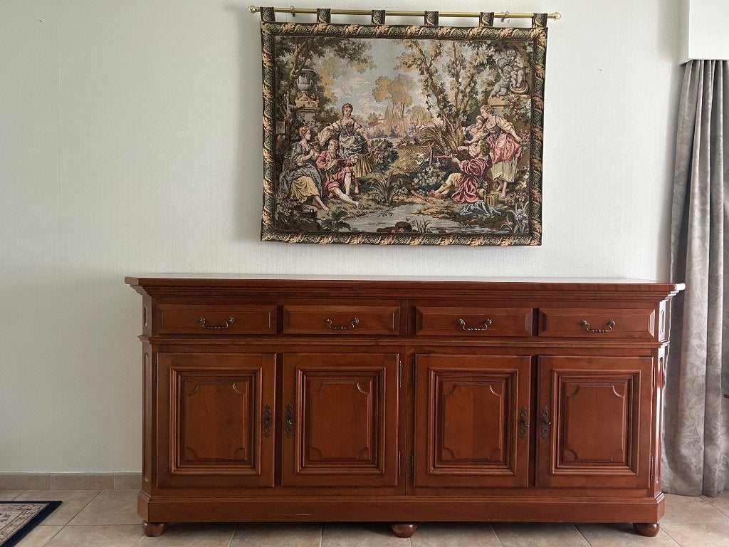 buffetkast, 200 cm ou plus, Mahonie/kersenhout met een warme roodbruine afwerking., Cerisier, Enlèvement