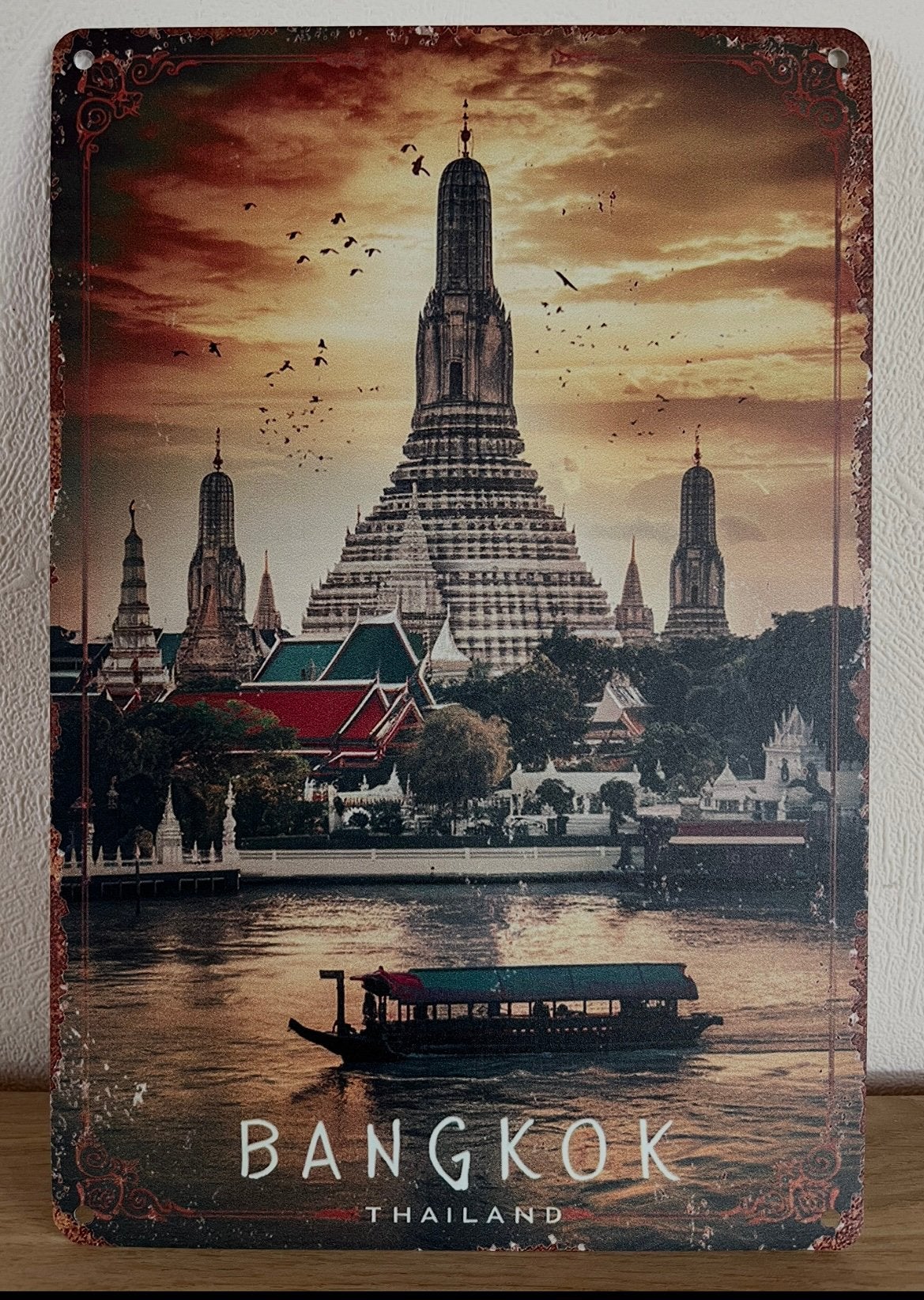 Plaque metallique Bangkok, Collections, Enlèvement ou Envoi, Comme neuf