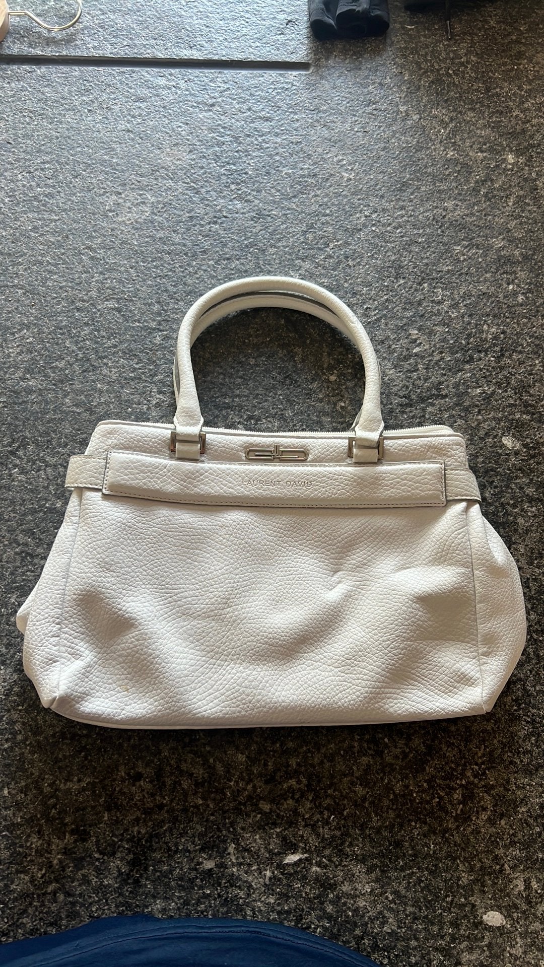 Sac à main blanc Laurent David NOUVEAU, Enlèvement ou Envoi, Comme neuf, Blanc, Sac à main