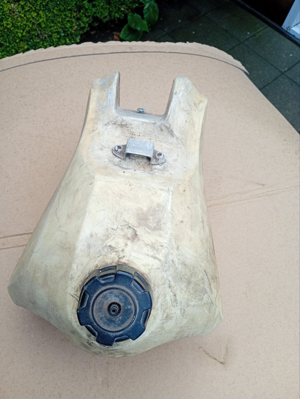 tank oude crossmotor 125 cc, Ophalen