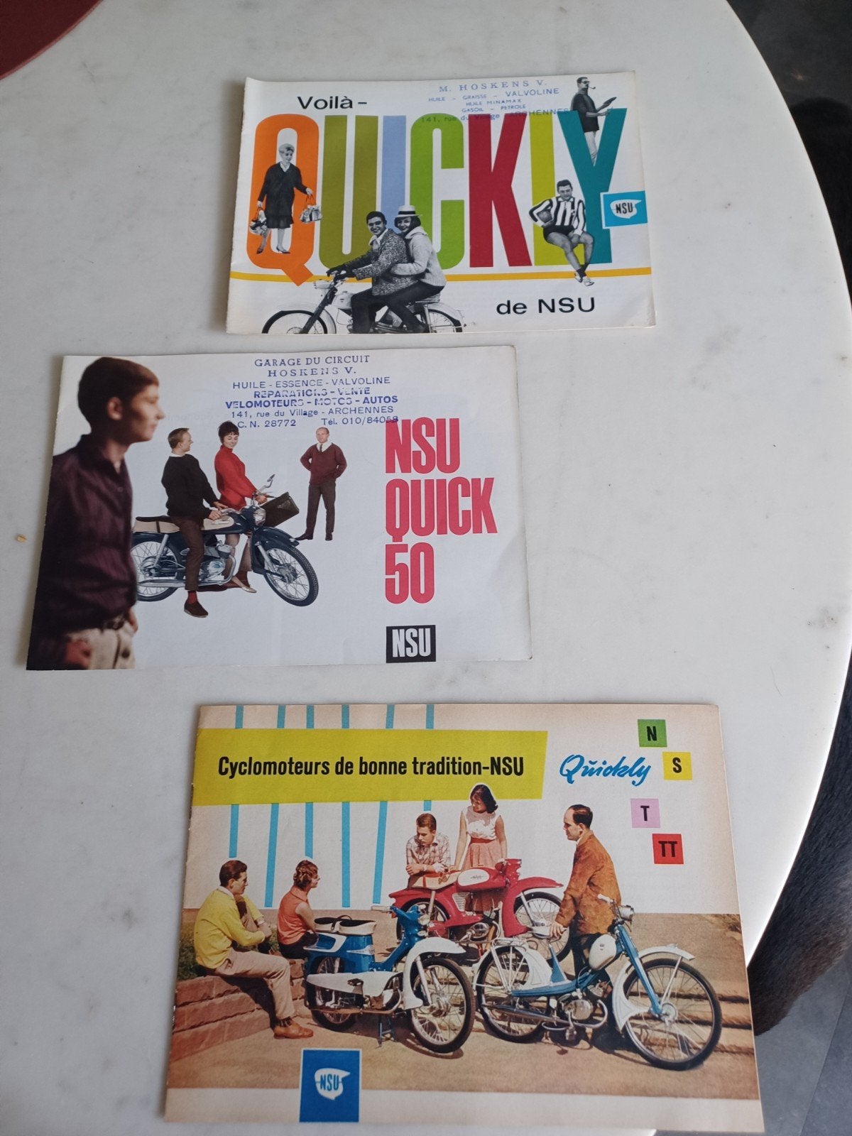 3 Nsu 50 Quick Quickly catalogi, Ophalen of Verzenden