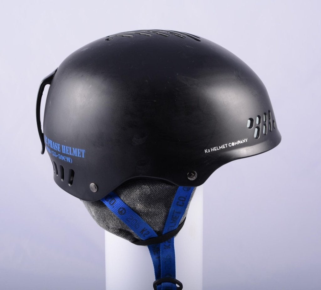 55 56 57 58 59 cm ski snowboard helm K2 PHASE, BLACK/blue, Overige merken, Gebruikt, Verzenden, Overige typen