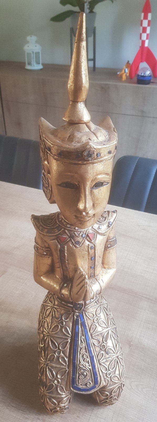 Houten, Thais beeld., Ophalen, 52 cm, Zo goed als nieuw, Hout