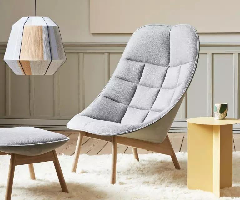 Fauteuil/fauteuil Hay Uchiwa Design en chêne *État neuf*, 75 à 100 cm, Scandinavisch, Comme neuf, Enlèvement