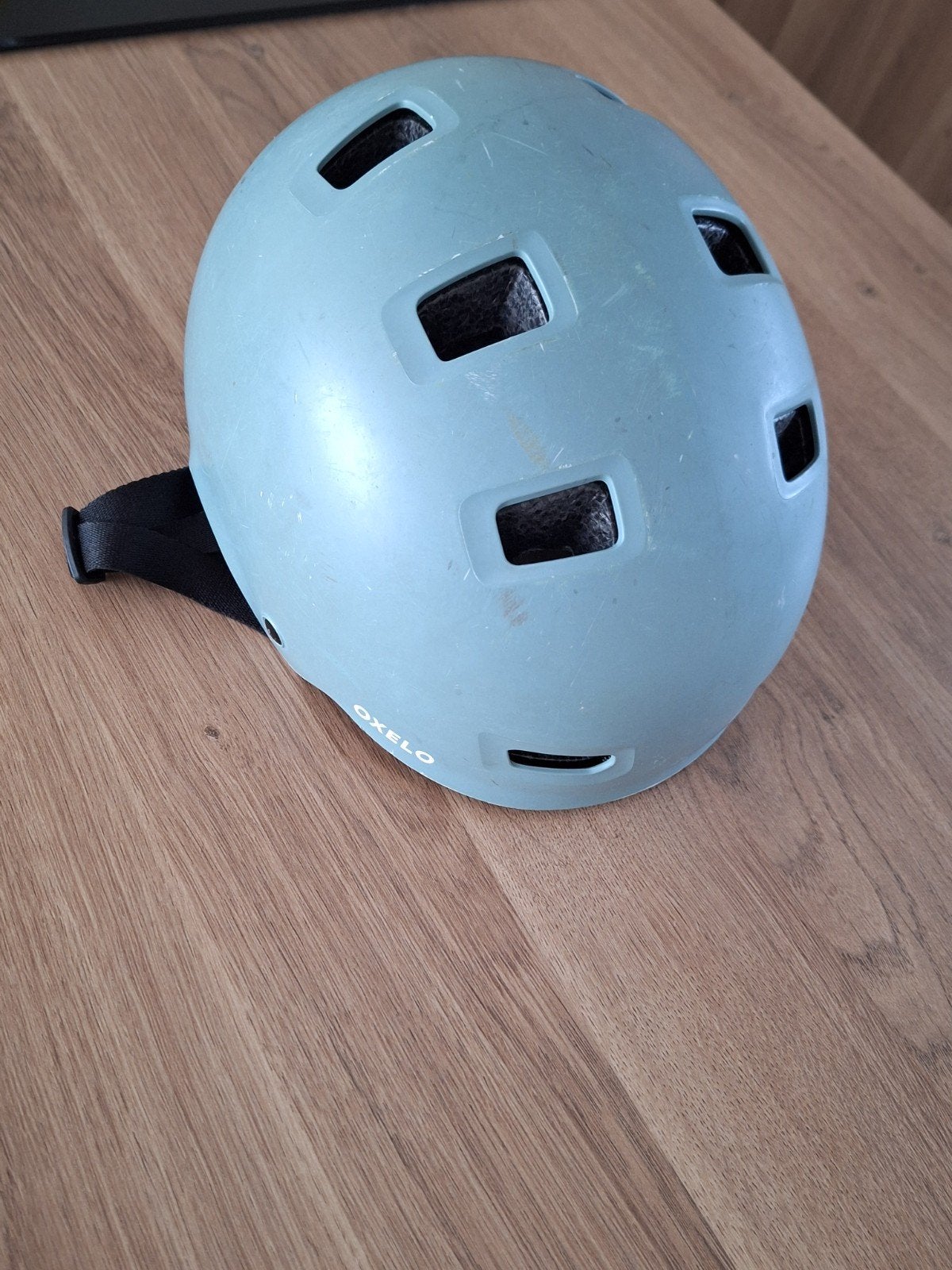 fietshelm Kind (52-55cm) - light kaki, Fietsen en Brommers, Gebruikt, Jongen of Meisje, Oxelo, Ophalen