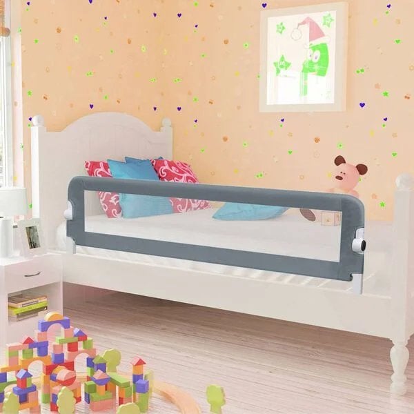 Bedhekje peuter 150x42 cm grijs, Kinderen en Baby's, Ophalen, Zo goed als nieuw