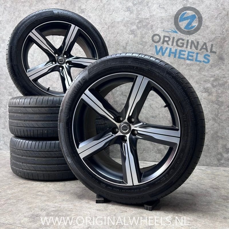 20 inch originele R design velgen + zomerbanden Volvo XC90, Autos : Pièces & Accessoires, Pneus et Jantes, -, Utilisé, 20 pouces