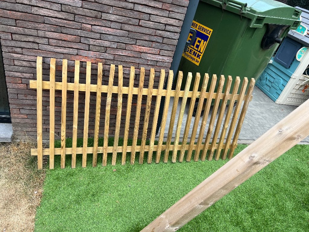 Houten hekje, Jardin & Terrasse, Clôtures de jardin, Enlèvement, Neuf, Bois, Porte du jardin