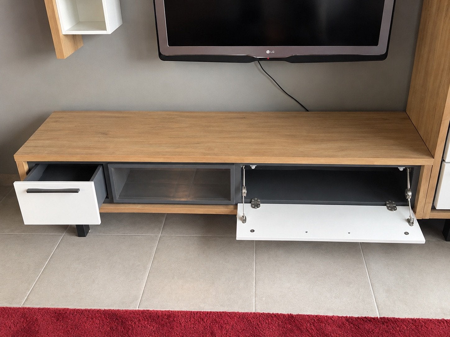 Meuble TV robuste, marque : Xooon, 25 à 50 cm, Moins de 100 cm, 150 à 200 cm, Comme neuf