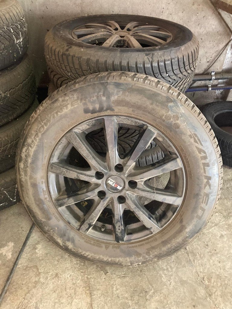 4 Falken winterbanden op Platin velgen – 215/65 R16, Auto-onderdelen, Ophalen, Banden en Velgen, Winterbanden, Terreinwagen