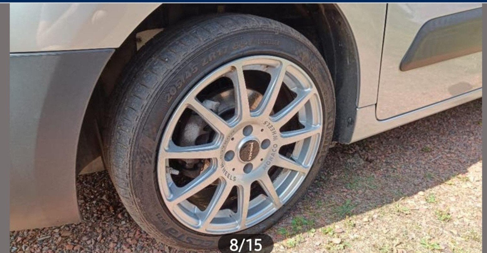 Velgen 17" monaco weels 4x108 ET25 passen op peugeot ,citroe, Enlèvement, Pneus été, Jante(s)