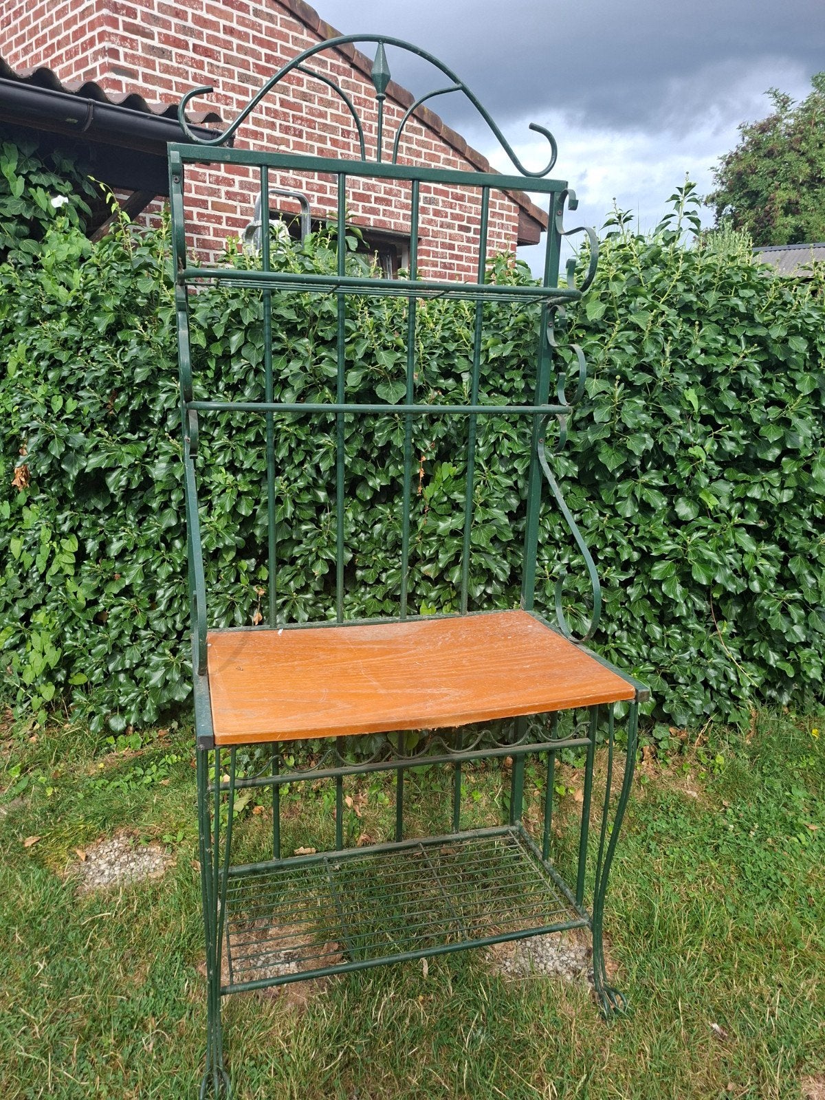 Groot metalen rek brocante wijnrek, Ophalen