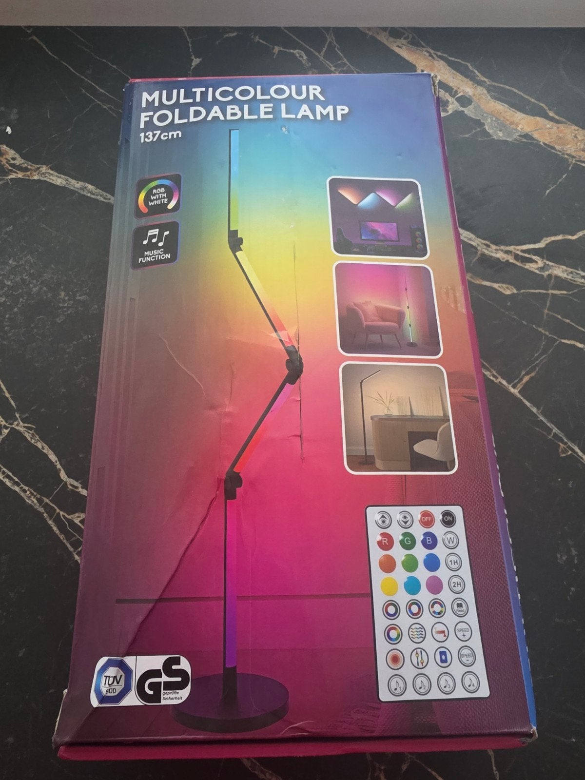 Lampadaire LED multicolore pliable, Enlèvement ou Envoi, Blanc, Lampadaire