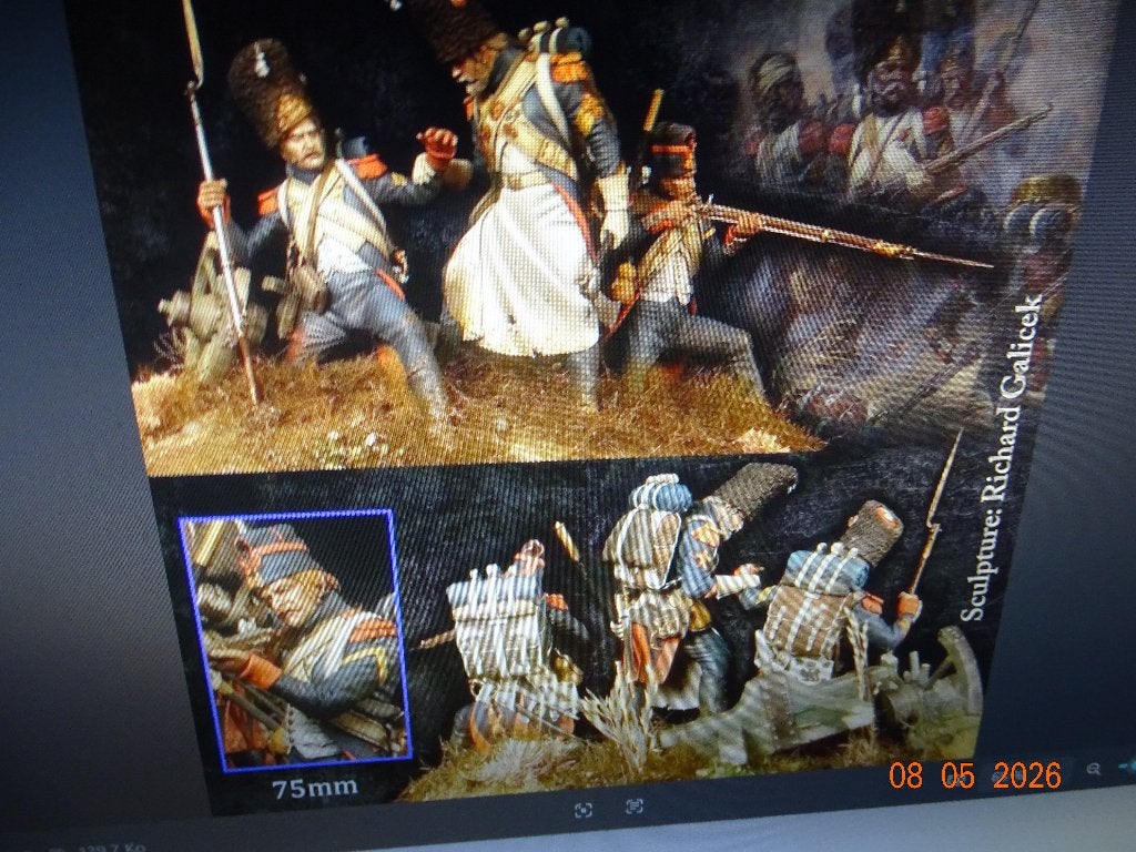 Kit de figurines en résine à l'échelle 1/24.waterloo 1815, Enlèvement ou Envoi, Neuf, Plus grand que 1:35, Diorama