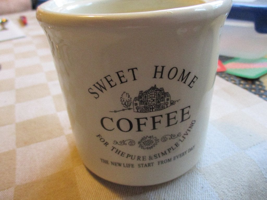 suikerpot suiker pot aardewerk Sweet Home, Antiek en Kunst, Ophalen of Verzenden