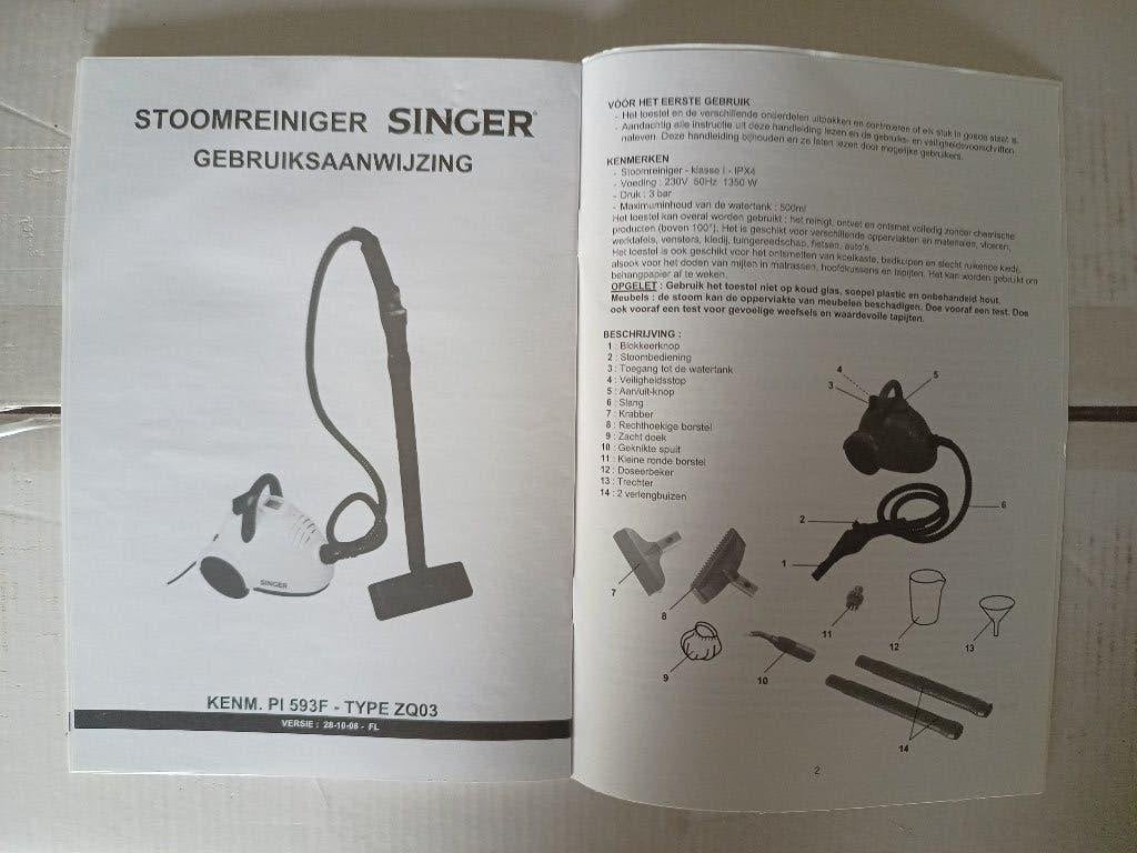Stoomreiniger Singer, Ophalen of Verzenden, Stoomreiniger