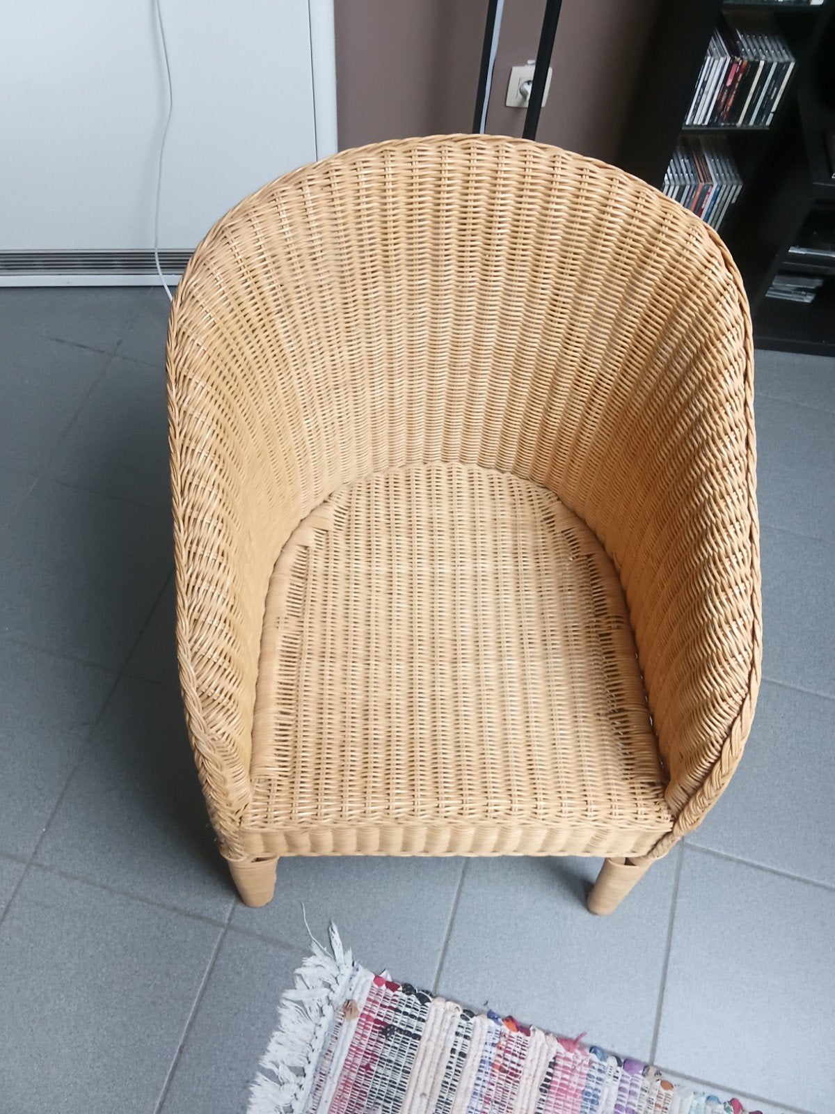 fauteuil en Osier comme neuf, Maison & Meubles, Chaises, Comme neuf
