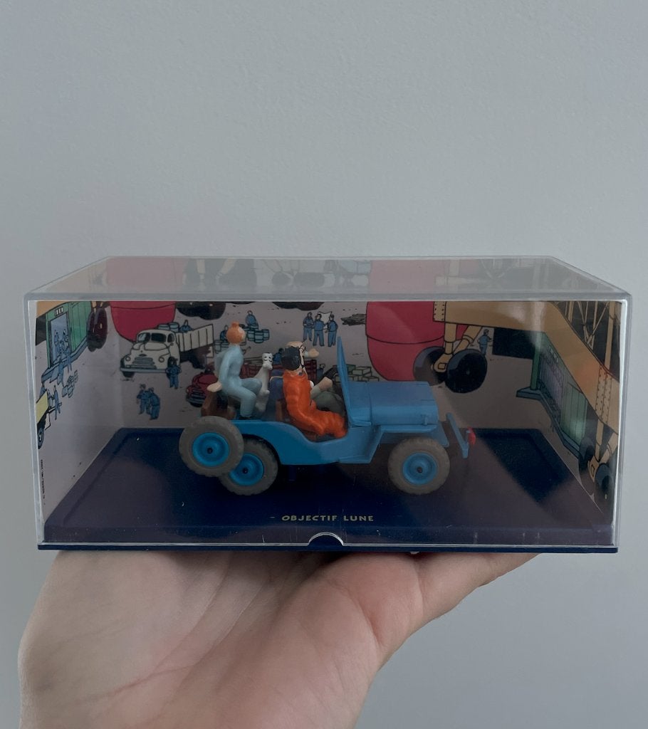 Jeep Tintin / Kuifje - Objectif Lune, Hobby en Vrije tijd, Modelbouw | Auto's en Voertuigen, Ophalen of Verzenden, Nieuw, 1:32 tot 1:50