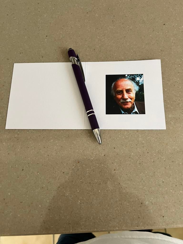 Doodsprentje bidprentje Roger Vandewiele Thuis acteur, Verzamelen, Verzenden, Bidprentje