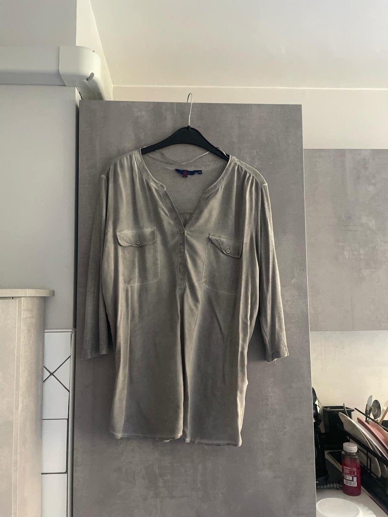 TOM TAILOR grijze BLOUSE met lange mouwen M, TOM TAILOR, Ophalen of Verzenden, Nieuw, Grijs