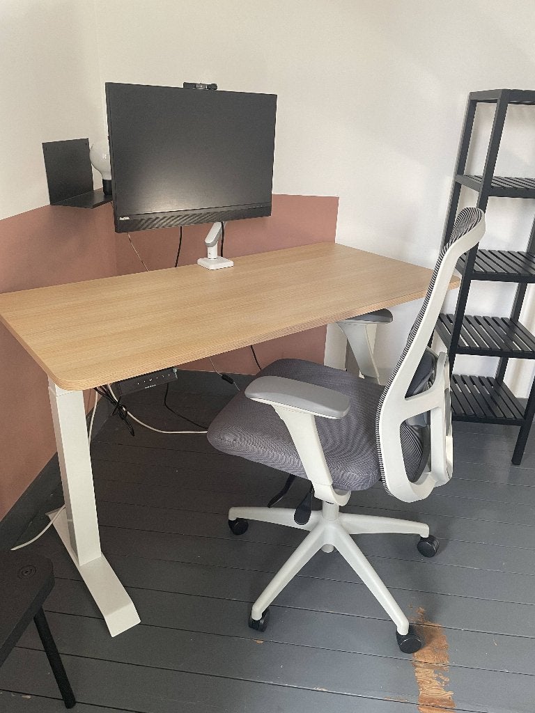 Bureau assis debout Desktronic HomeOne - 140x70cm, Bureau assis-debout, Comme neuf, Enlèvement, 70 cm