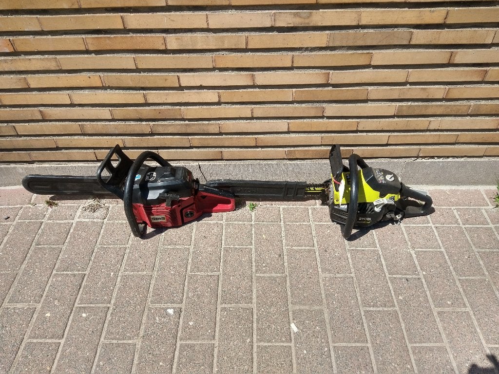 3x Kettinzaag Solo 639 RYOBI Atika Voor de tuin en de bouw, Tuin en Terras, Ophalen, Gebruikt, Benzine, Atika
