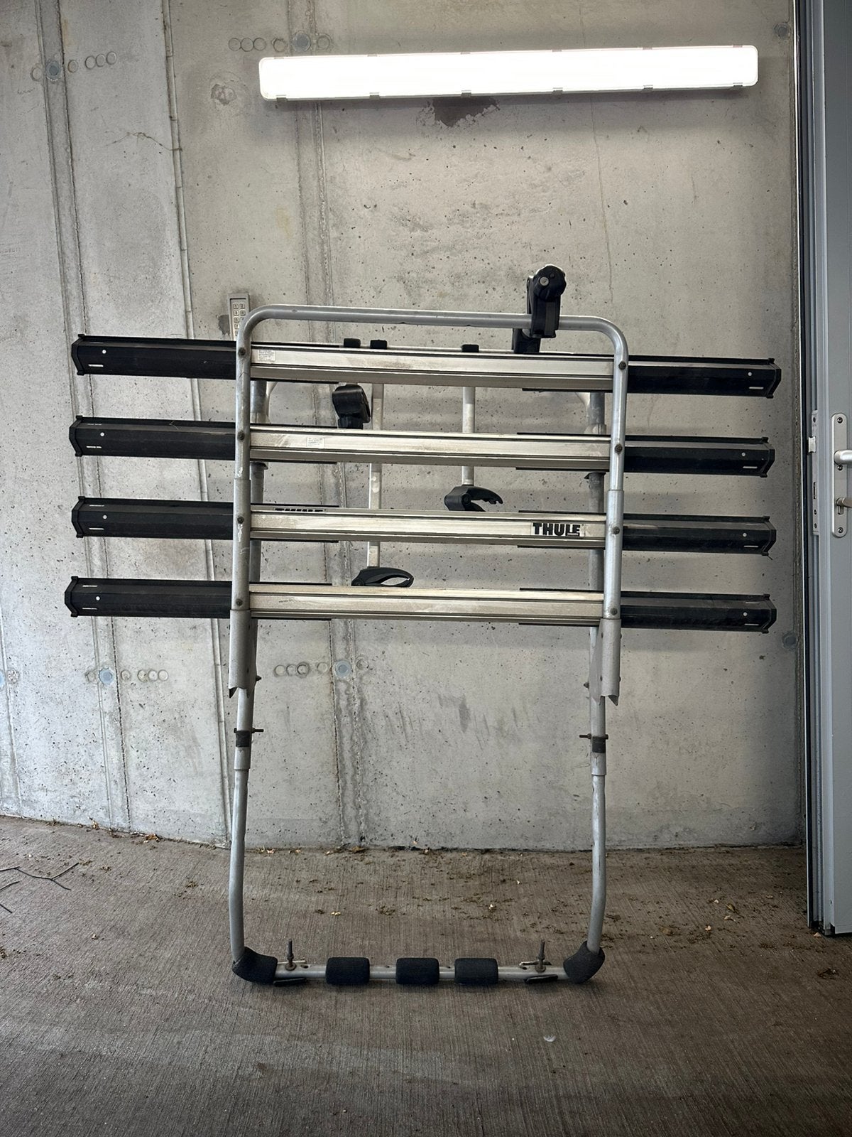 Thule BackPac 973 achterklepdrager (4 fietsen) + onderdelen, Ophalen, 3 fietsen of meer, Gebruikt, Achterklepdrager