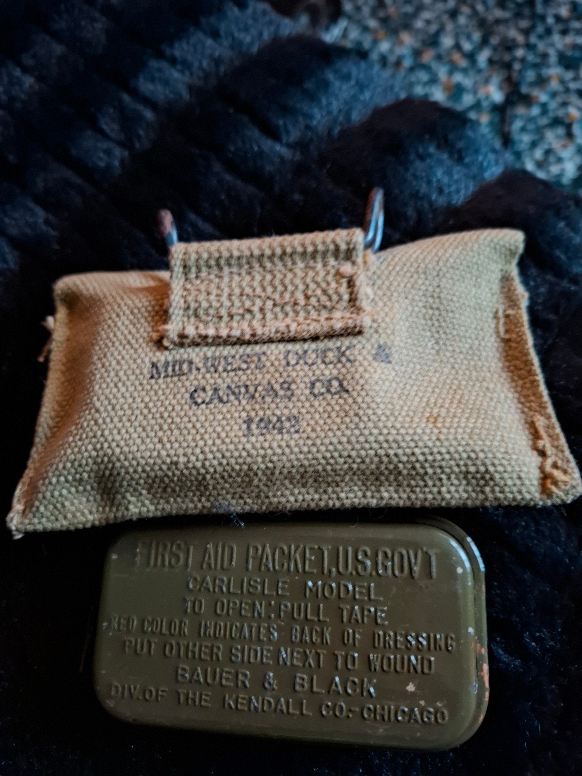 EHBO-etui voor het Amerikaanse leger en metalen doos, Ophalen of Verzenden