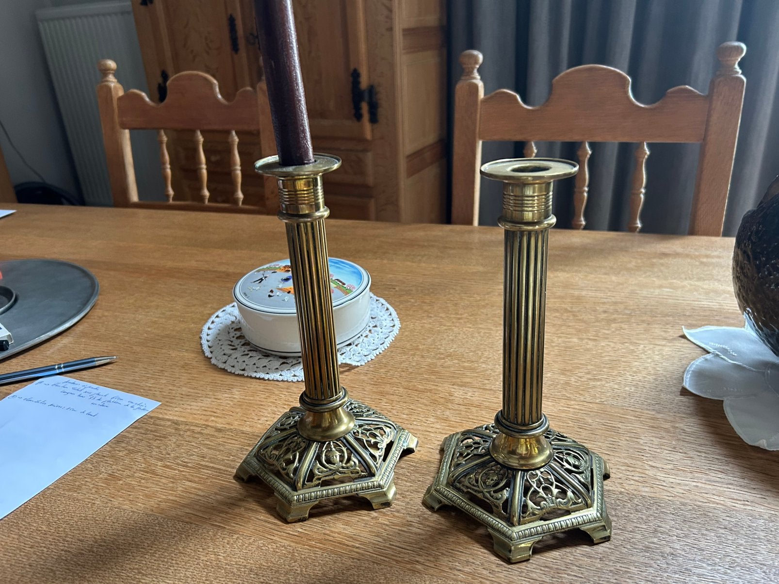 Bougeoirs en cuivre, Enlèvement, Cuivre ou Bronze