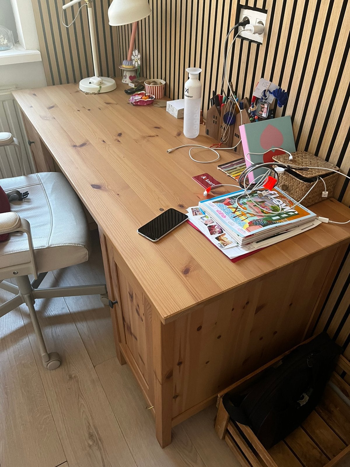 Ikea Hemnes Desk, Ophalen, 64 cm, 155 cm, Hout