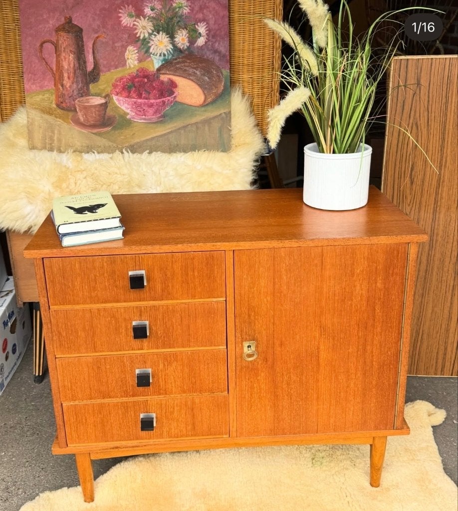 Vintage kastje, Huis en Inrichting, Ophalen, Teakhout