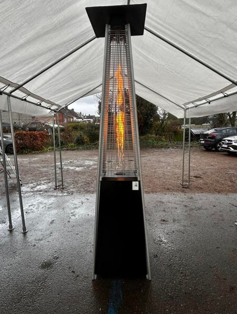 Terrasverwarmer met vlammen - veel warmte, Ophalen, Gebruikt, Waterbestendig, Vloer