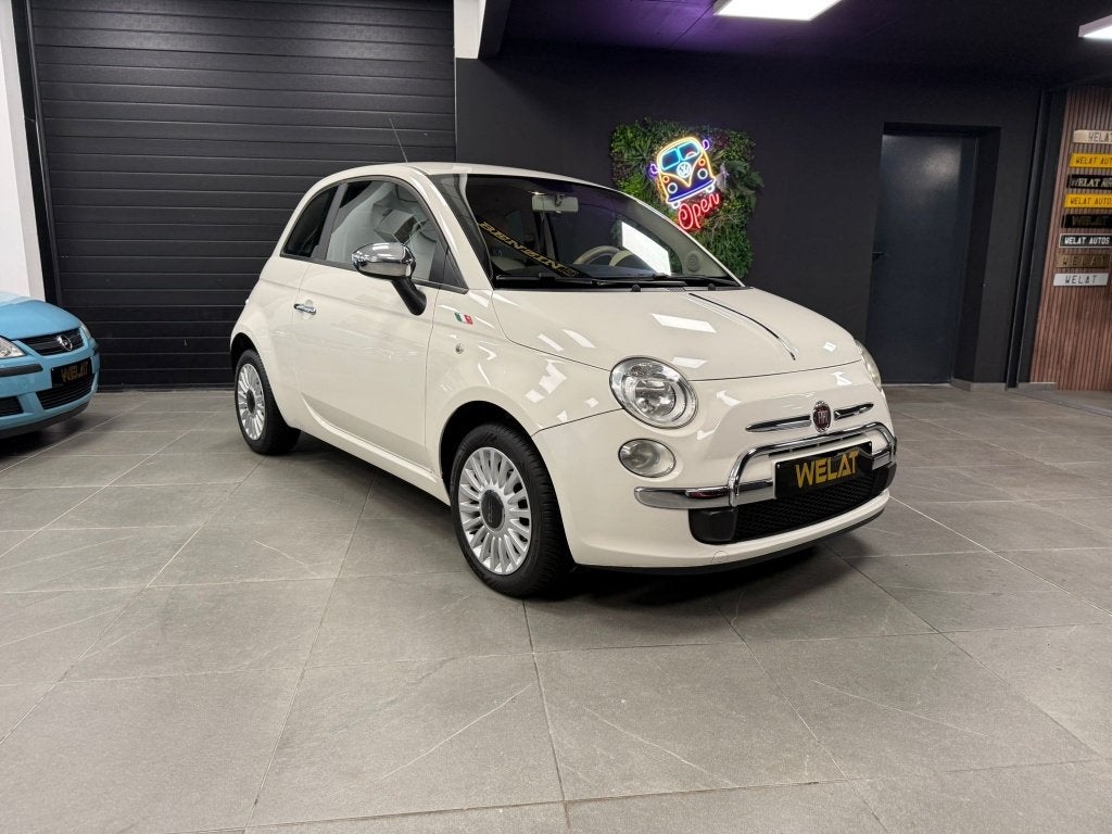 FIAT 500 1.2 LITER BENZINE TOP STAAT, Auto's, Bluetooth, 1242 cc, Wit, 70 kW