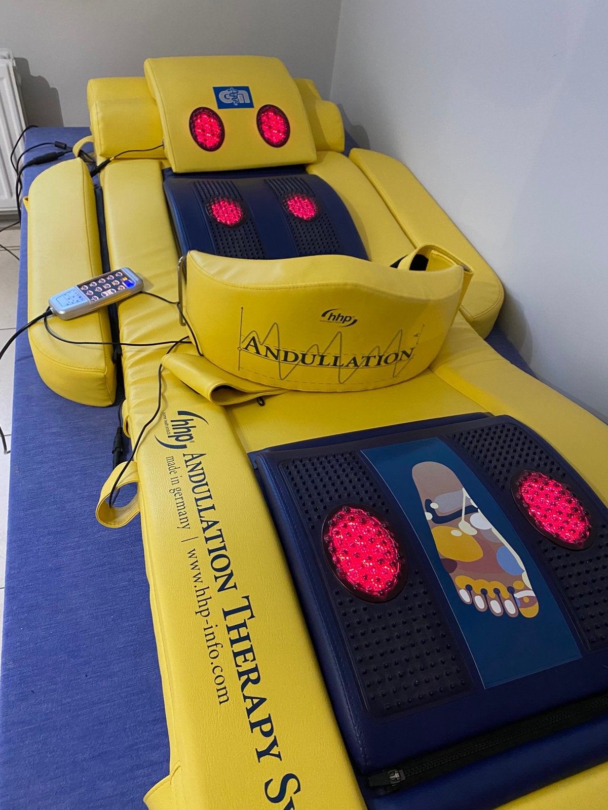 Andulatiematras met infrarood, Sport en Fitness, Massageproducten, Ophalen, Gebruikt