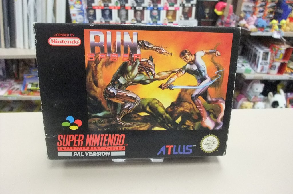 Run Saber (cib) ukv Snes, Games en Spelcomputers, Games | Nintendo Super NES, Gebruikt, 1 speler, Ophalen of Verzenden, Atlus