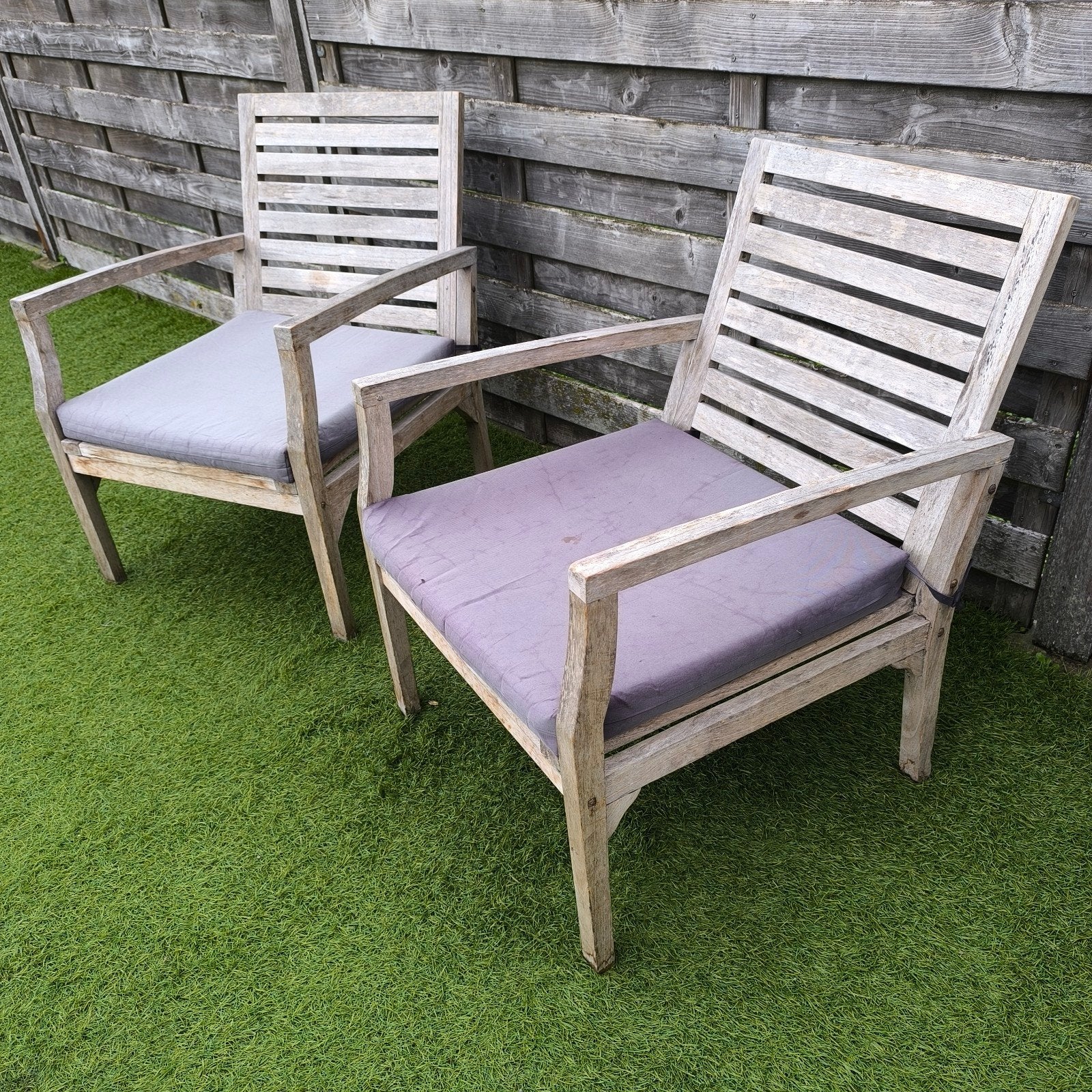 2 Tuinstoelen, Tuin en Terras, Tuinsets en Loungesets, Ophalen, Hout