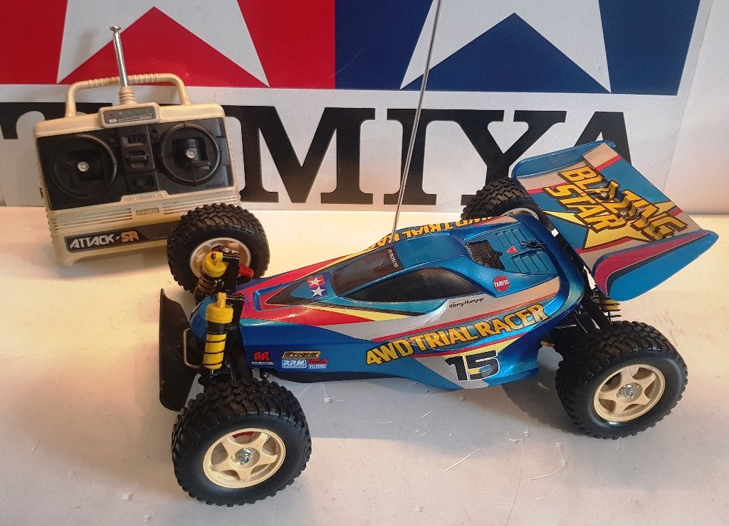 Vintage Tamiya Blazing Star (DF-01 chassis) RTR van 1997, Elektro, Gebruikt, Verzenden, Auto offroad