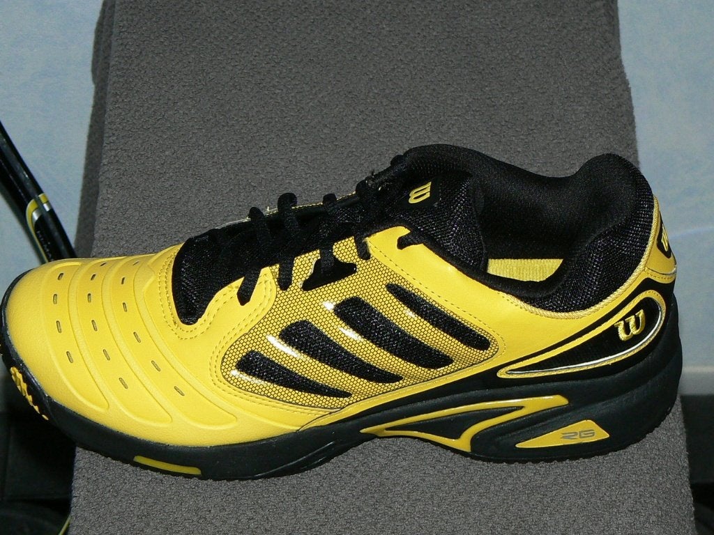 Chaussures tennis WILSON TOUR VISION jaunes neuves  43 1/3, Enlèvement ou Envoi, Neuf, Chaussures, Wilson