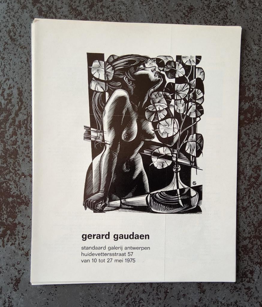 Gerard Gaudaen in Standaard Galerij Antwerpen, Enlèvement ou Envoi, Comme neuf, Design graphique, Diverse auteurs