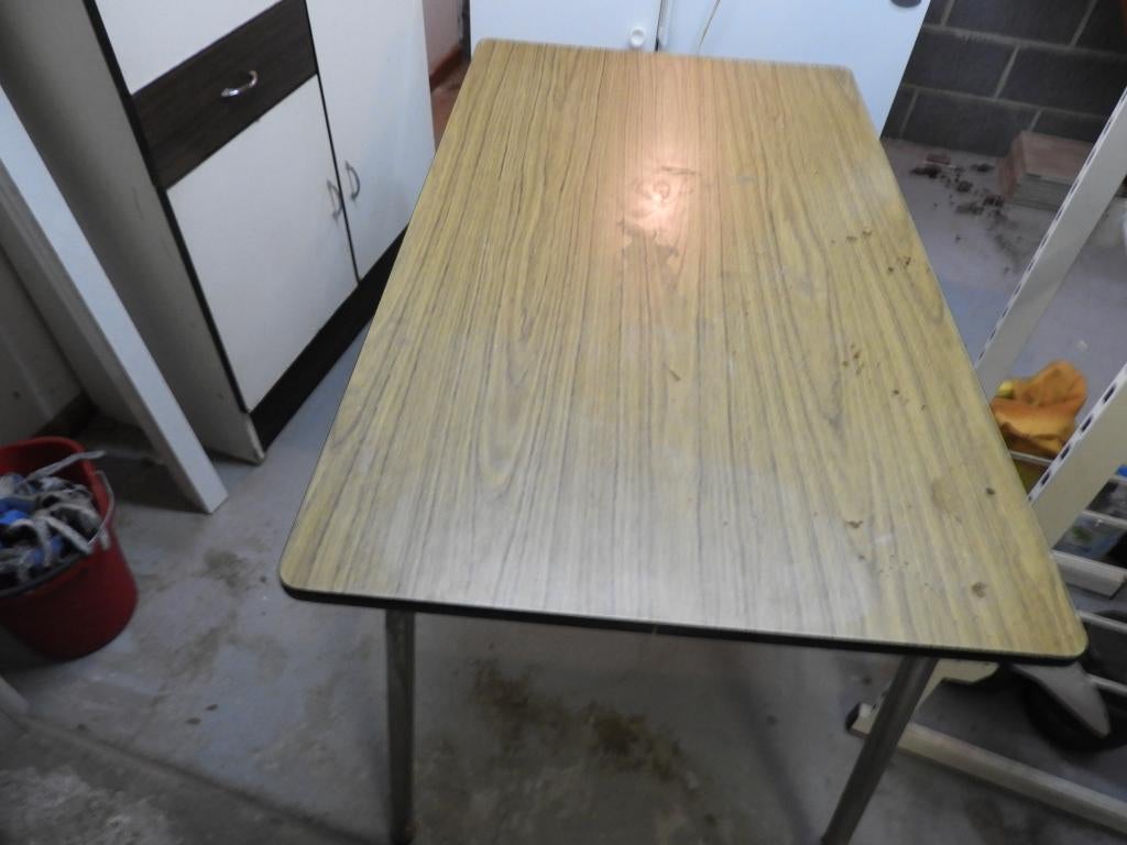 table cuisine vintage, Maison & Meubles, 100 à 150 cm, Enlèvement, Utilisé, 50 à 100 cm