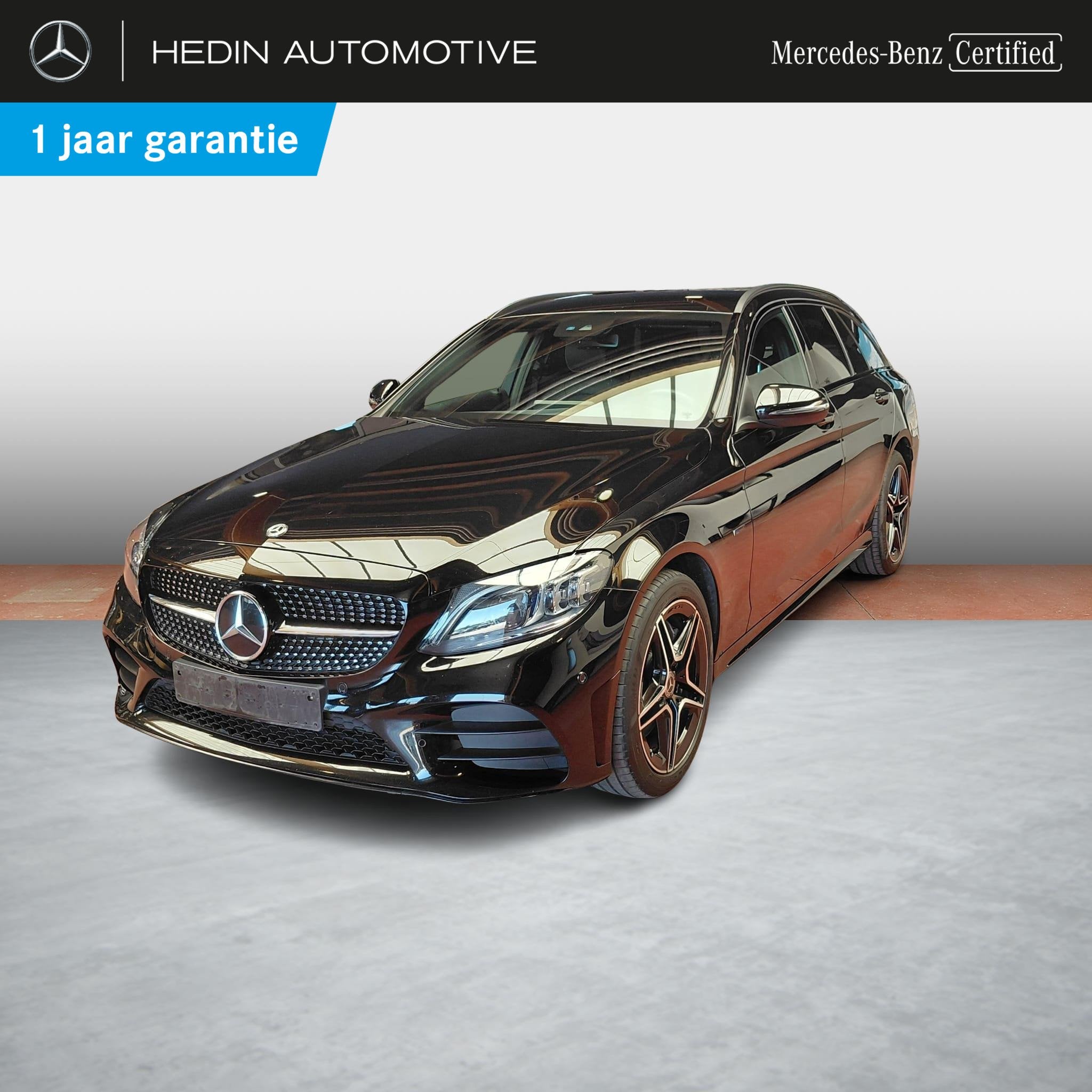 Mercedes-Benz C-klasse 300 e Break AMG Line | Verwarmde Zete, Auto's, Automaat, 4 cilinders, Zwart, Plug-in hybride